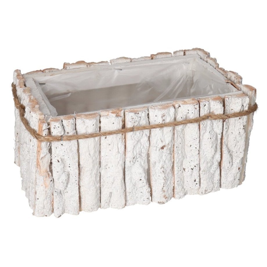 Doniczka Osłonka Drewniana Duża Kora Korytko Doniczki