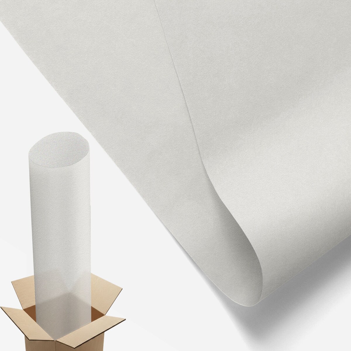 Okleina okienna chroniąca prywatność - Odcień jasnoszarej bieli minimalistyczna elegancja - 200x100 cm