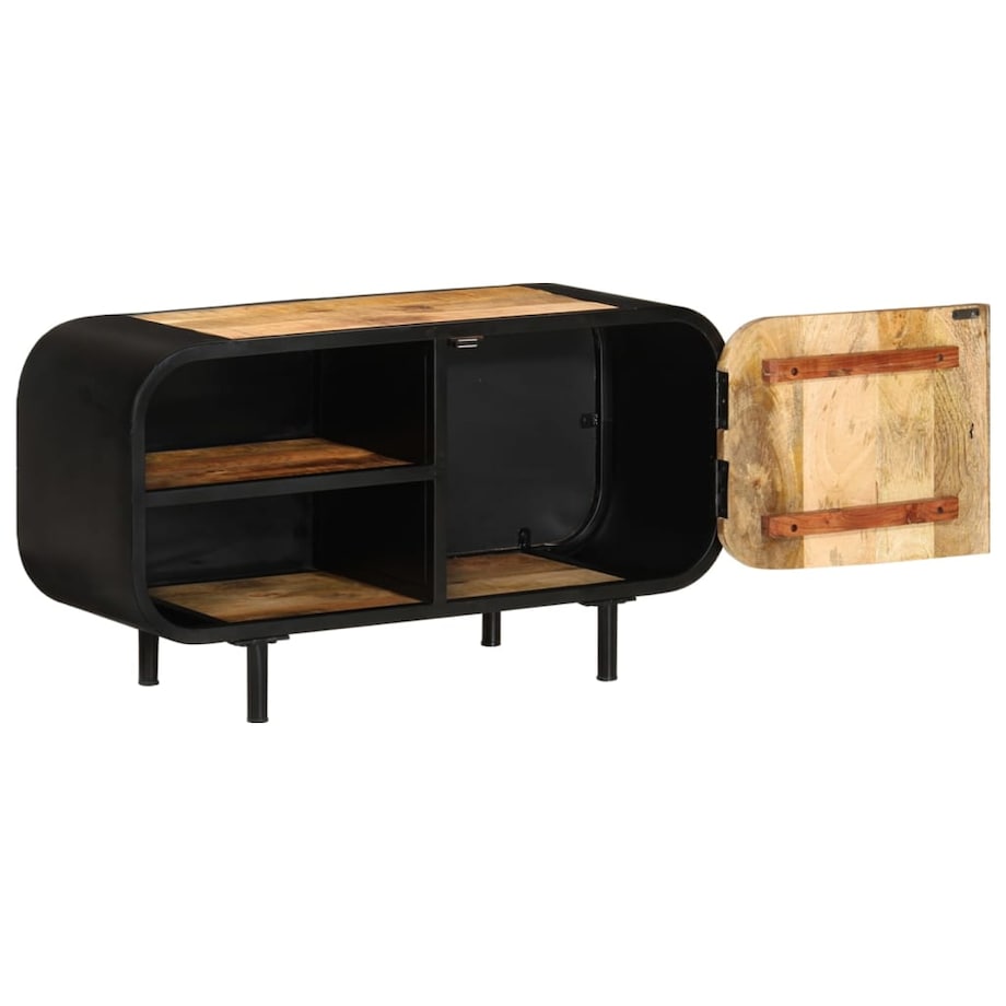 vidaXL Szafka pod TV, 90x30x48 cm, surowe drewno mango