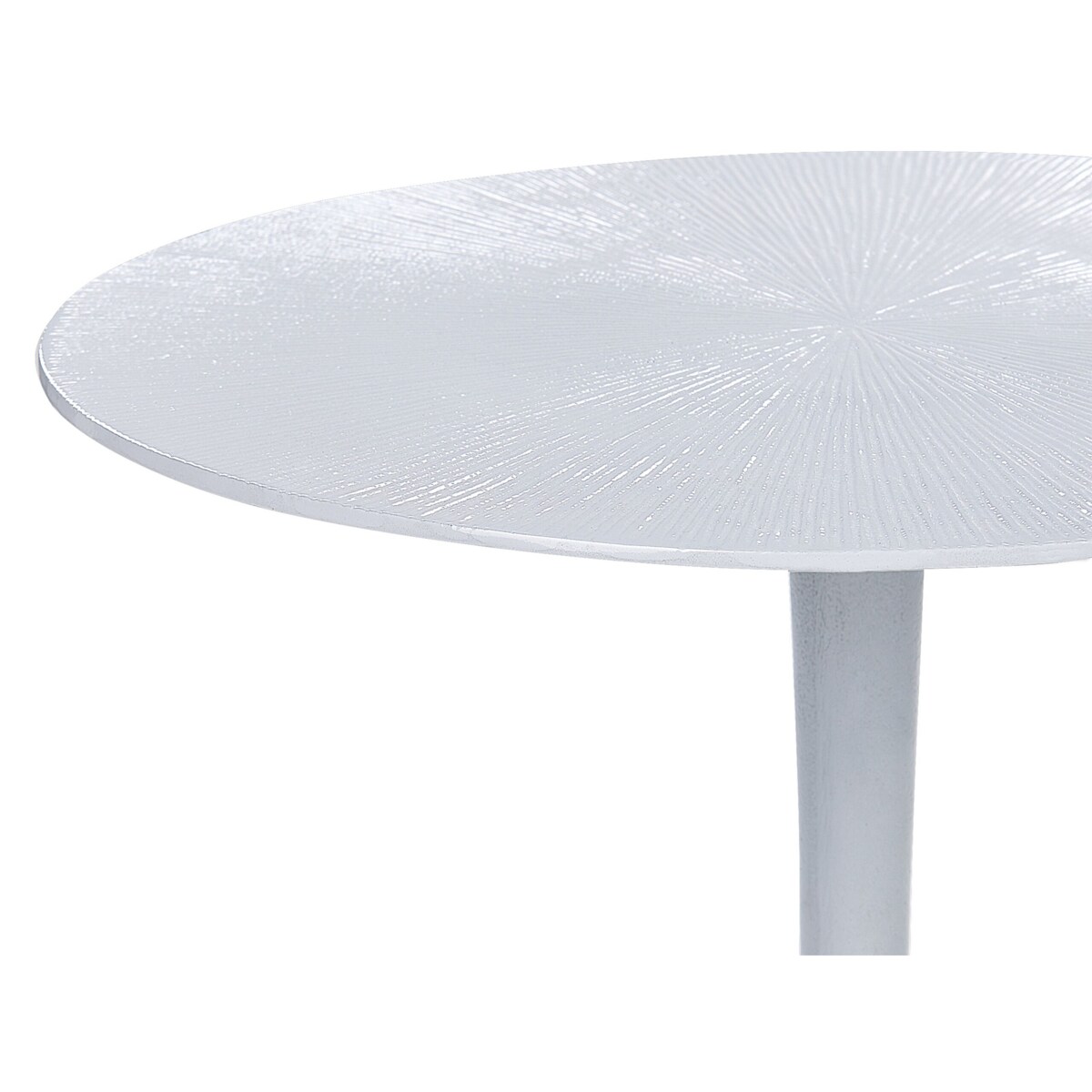 Stolik pomocniczy metalowy biały EUCLA