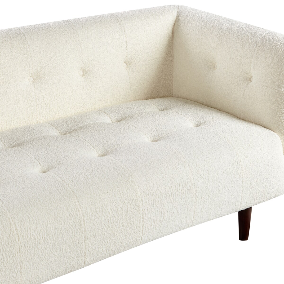 Sofa dla 3 osób BYSKE Boucle Złamana biel