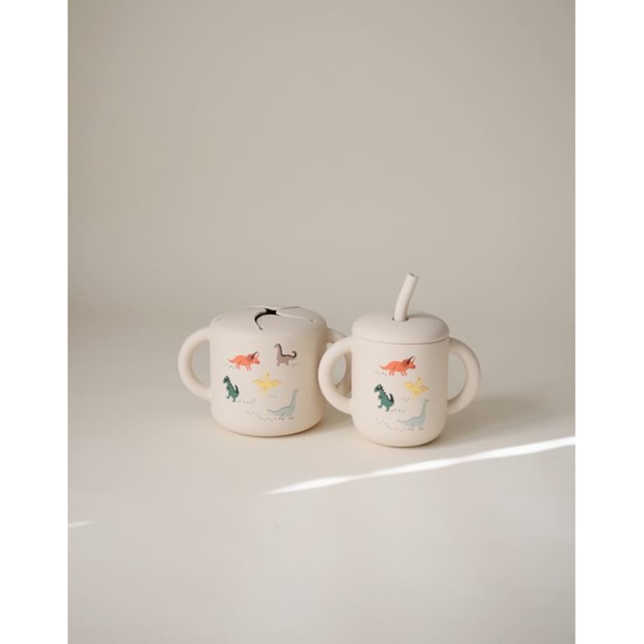 Mushie Kubek ze słomką 175 ml Dino