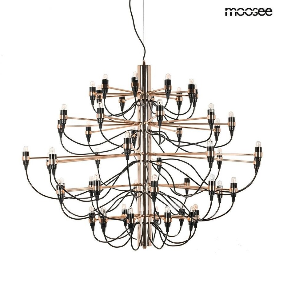 Pałacowy żyrandol Gino MSE010100305 do salonu czarny złoty