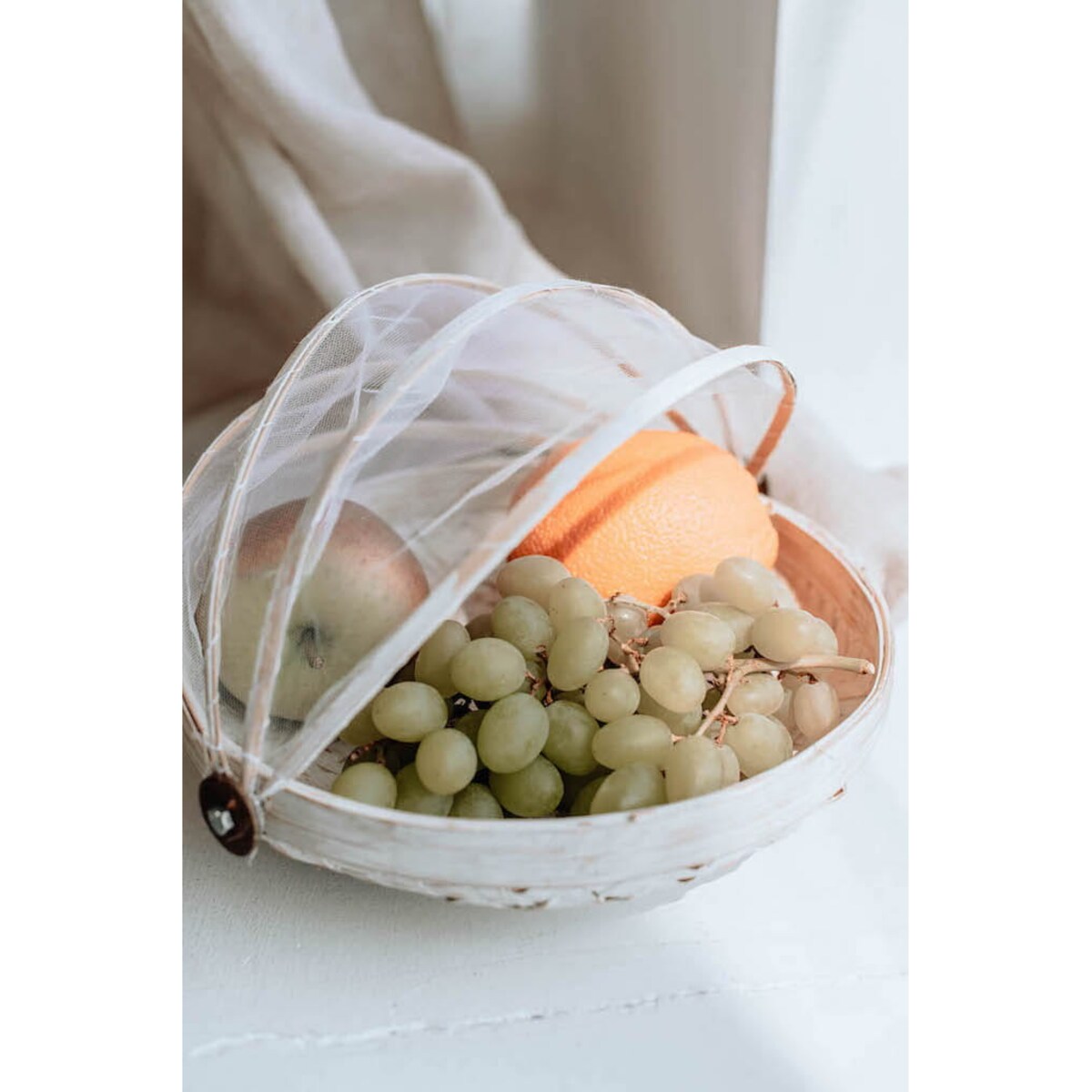 TACA BAMBUSOWA ROYAL M BIAŁA