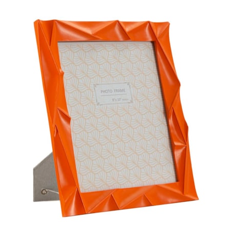 Ramka na zdjęcia Orangy, zdjęcie 20 x 25 cm, kolor pomarańczowy, żywica syntetyczna, rama 25,8 x 2 x 31 cm, na fotografie i portrety, Mauro Ferretti