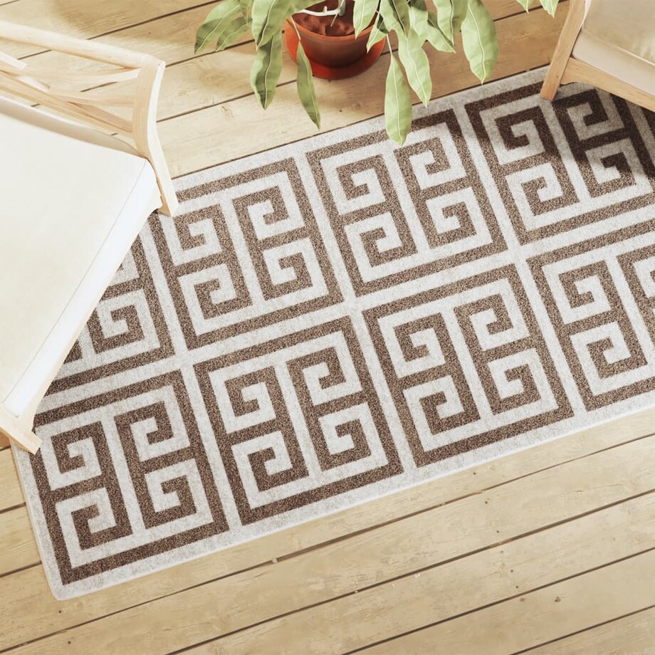 vidaXL Dywan zewnętrzny/wewnętrzny, kolorowy 80x300 cm, antypoślizgowy