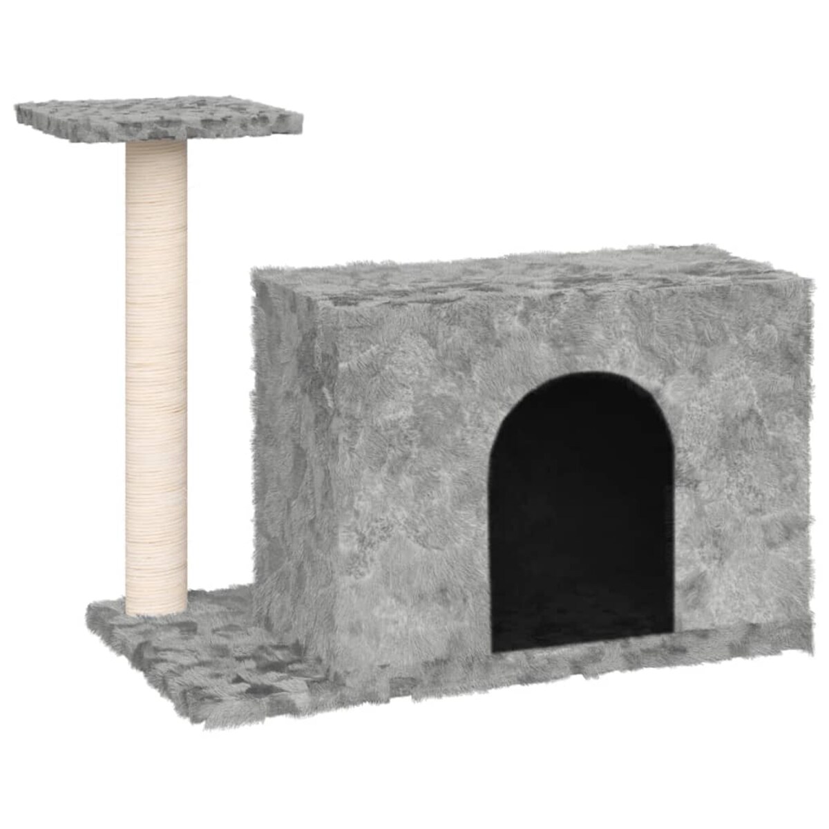 vidaXL Drapak dla kota z sizalowym słupkiem, jasnoszary, 51 cm