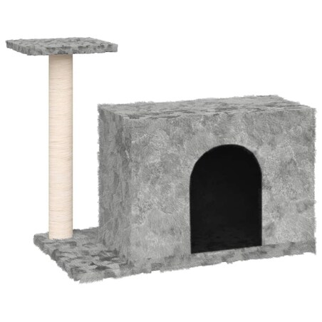 vidaXL Drapak dla kota z sizalowym słupkiem, jasnoszary, 51 cm