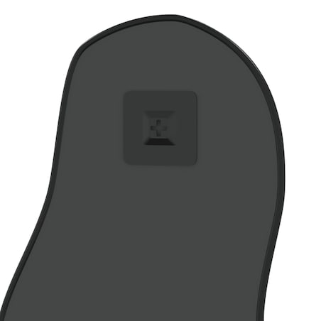 vidaXL Lustro ścienne, czarne, 100x45 cm