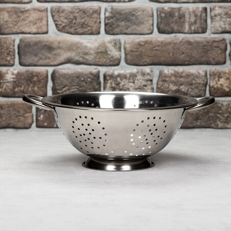 Stalowy durszlak 28cm z uchwytami KINGHOFF