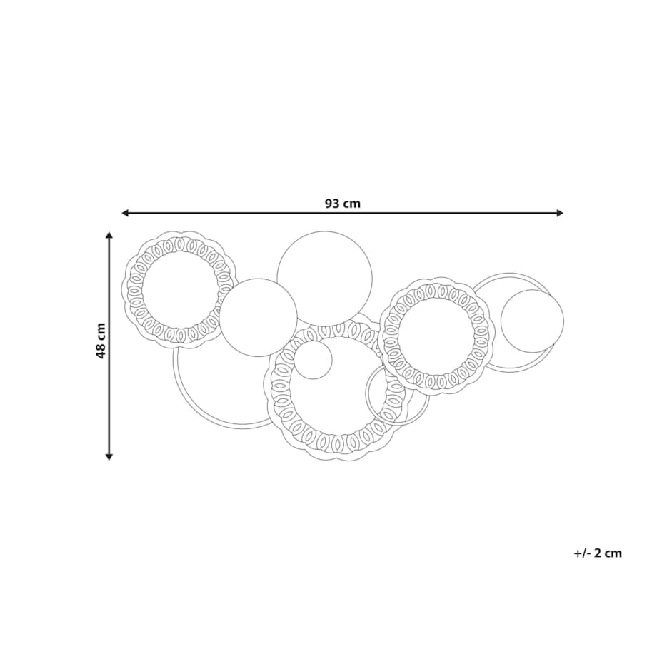 Dekoracja ścienna wielokolorowa PLUTONIUM