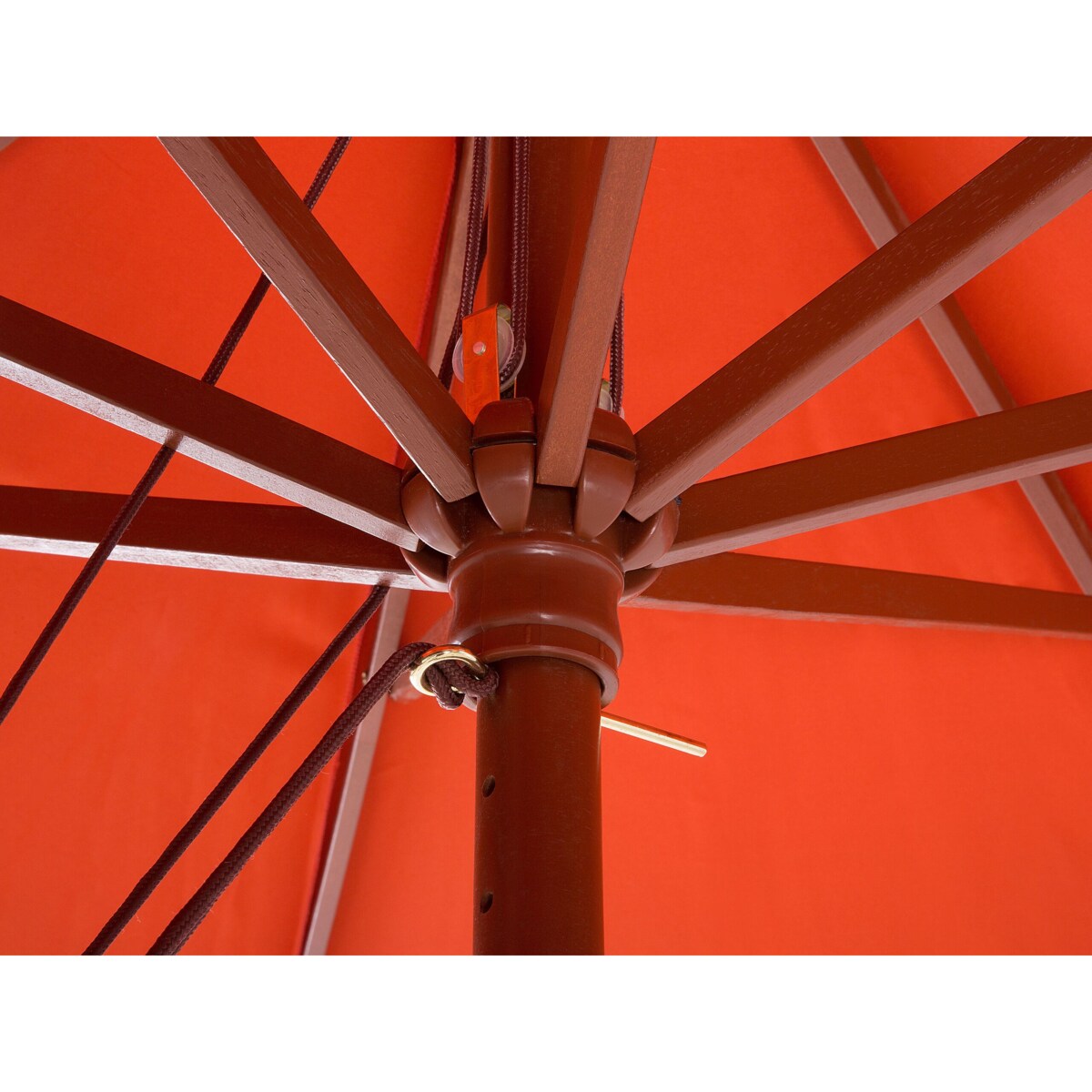 Parasol ogrodowy ⌀ 270 cm czerwony TOSCANA