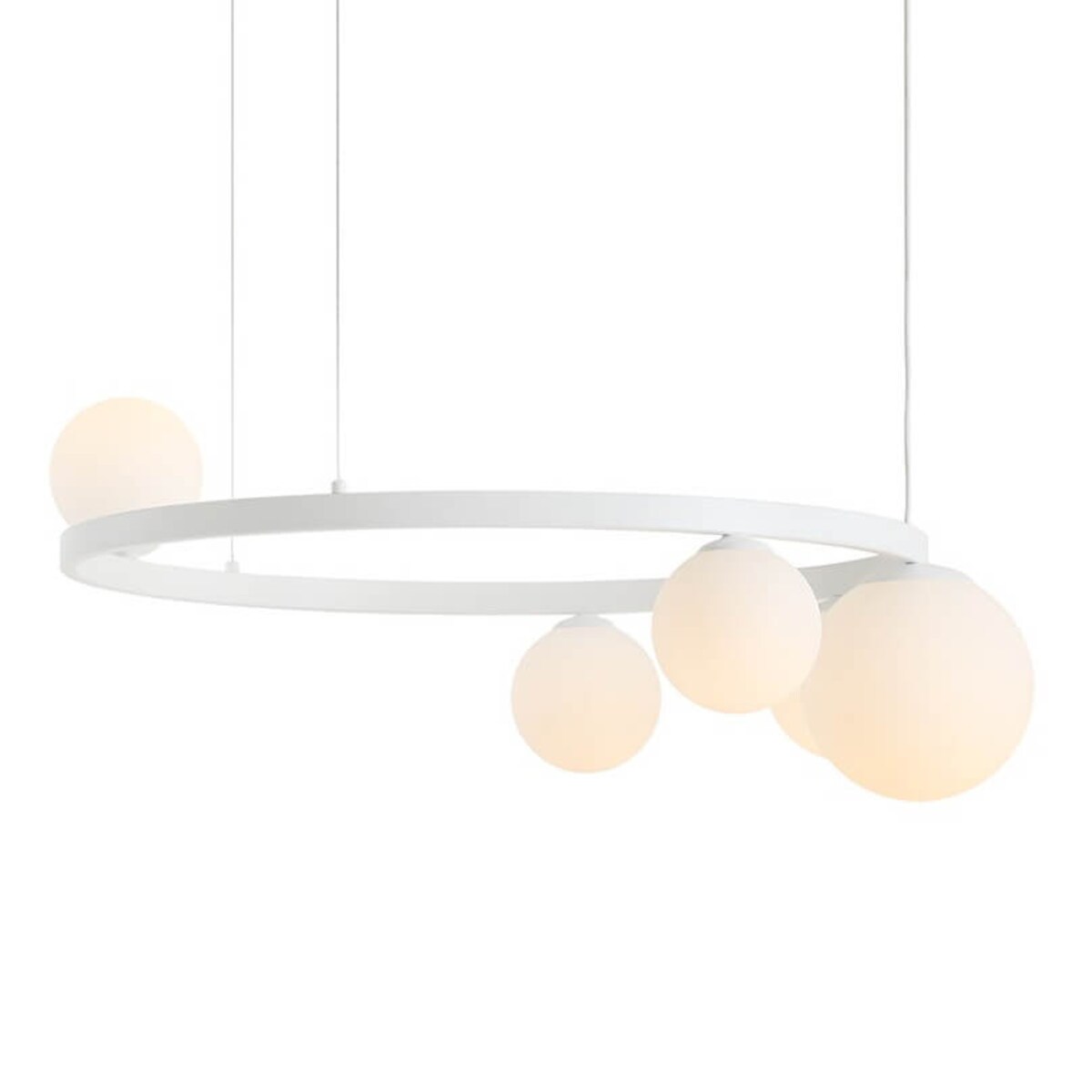 Okrągła lampa zwieszana Garda 1099F_R Aldex molekuły biały