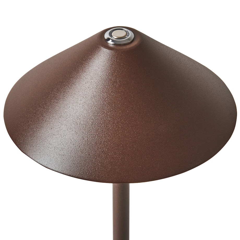 Bezprzewodowa lampa stołowa LED FRANCOLI Ze ściemniaczem Metal Brązowy