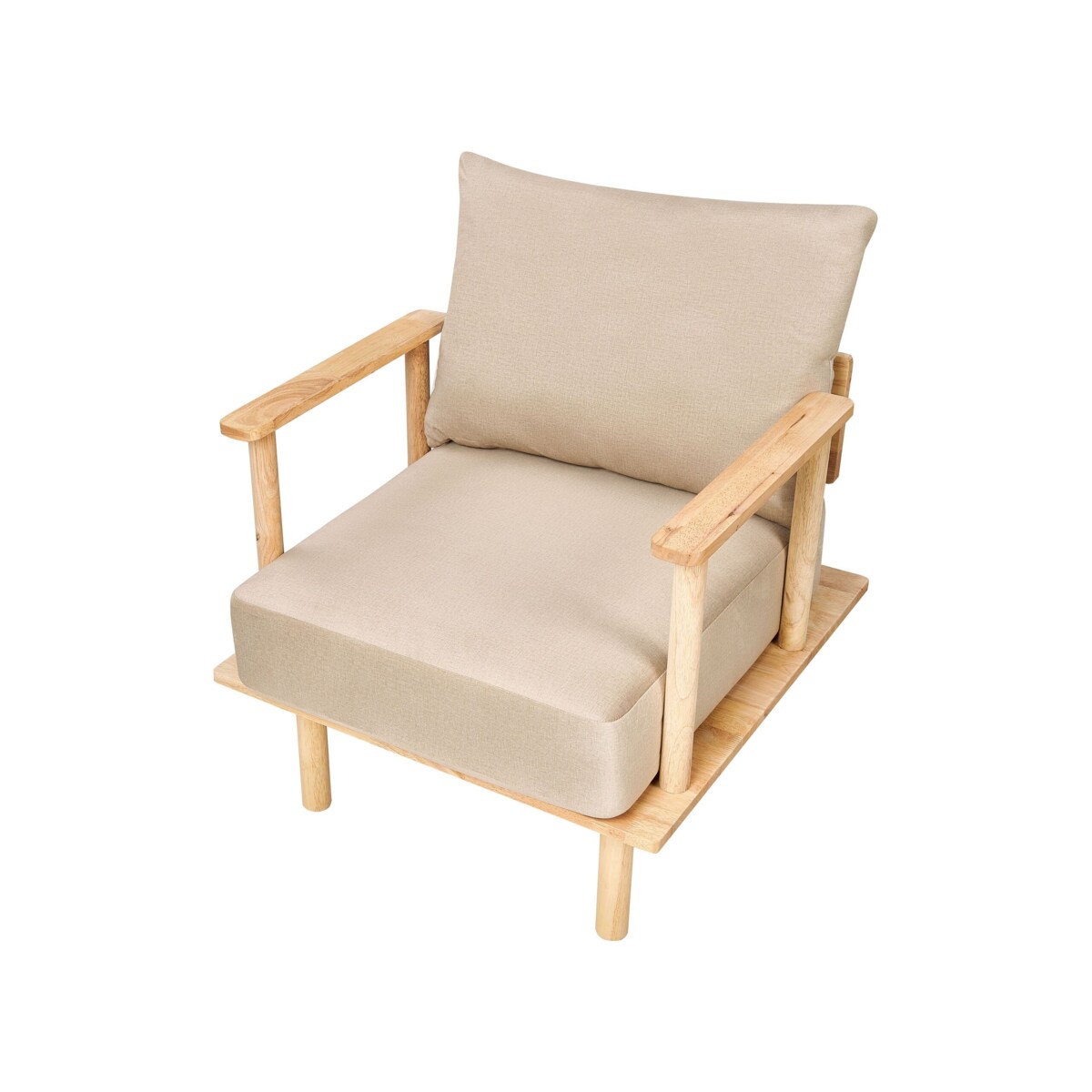 Komplet wypoczynkowy 3-osobowy beżowy ASKER