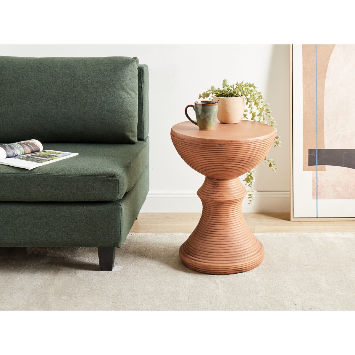 Stolik pomocniczy jasne drewno CALDARO