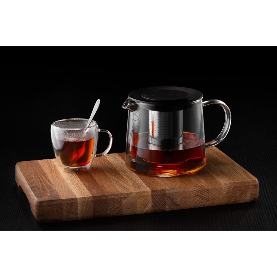 Dzbanek szklany 1,5 l z zaparzaczem 13,5x21x15 cm INFUS