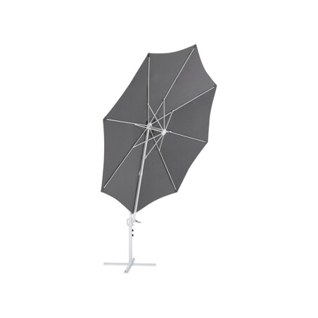 Parasol ogrodowy ⌀ 295 cm ciemnoszary z białym SAVONA II