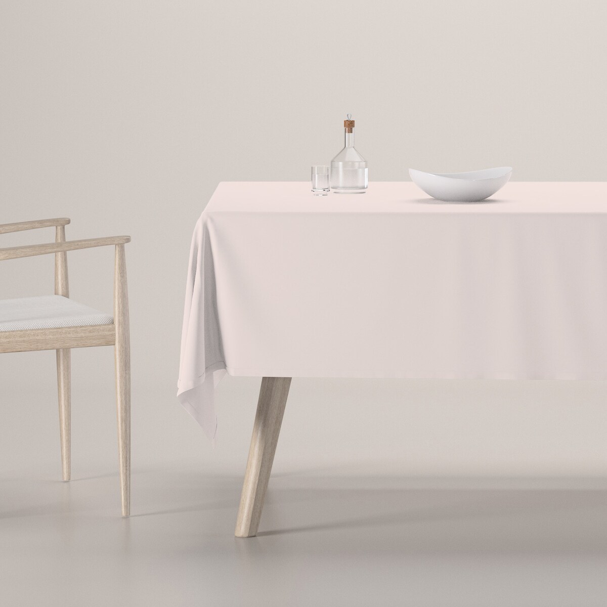 Obrus prostokątny 130 x 130 cm ecru