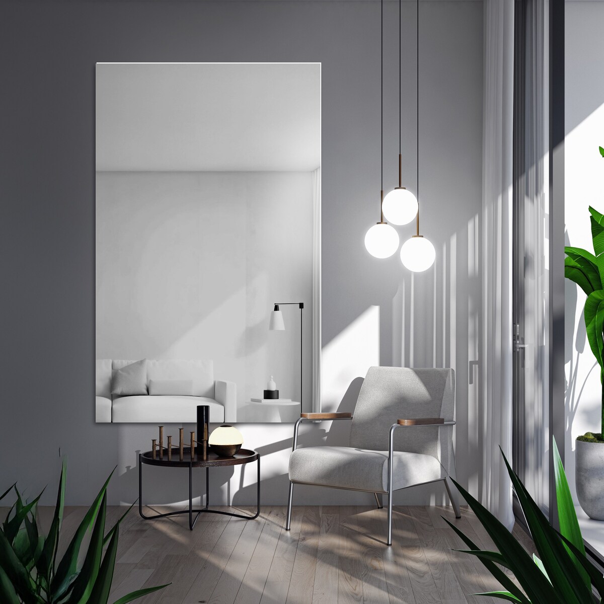 Lustro łazienkowe szlifowane - AGIS