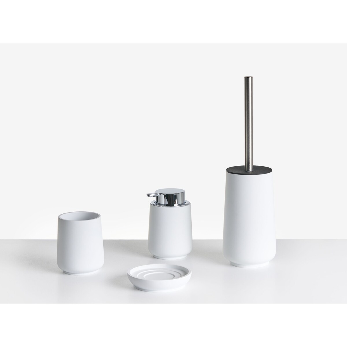 Zestaw akcesoriów łazienkowych 4 elementy SUCHES Biały