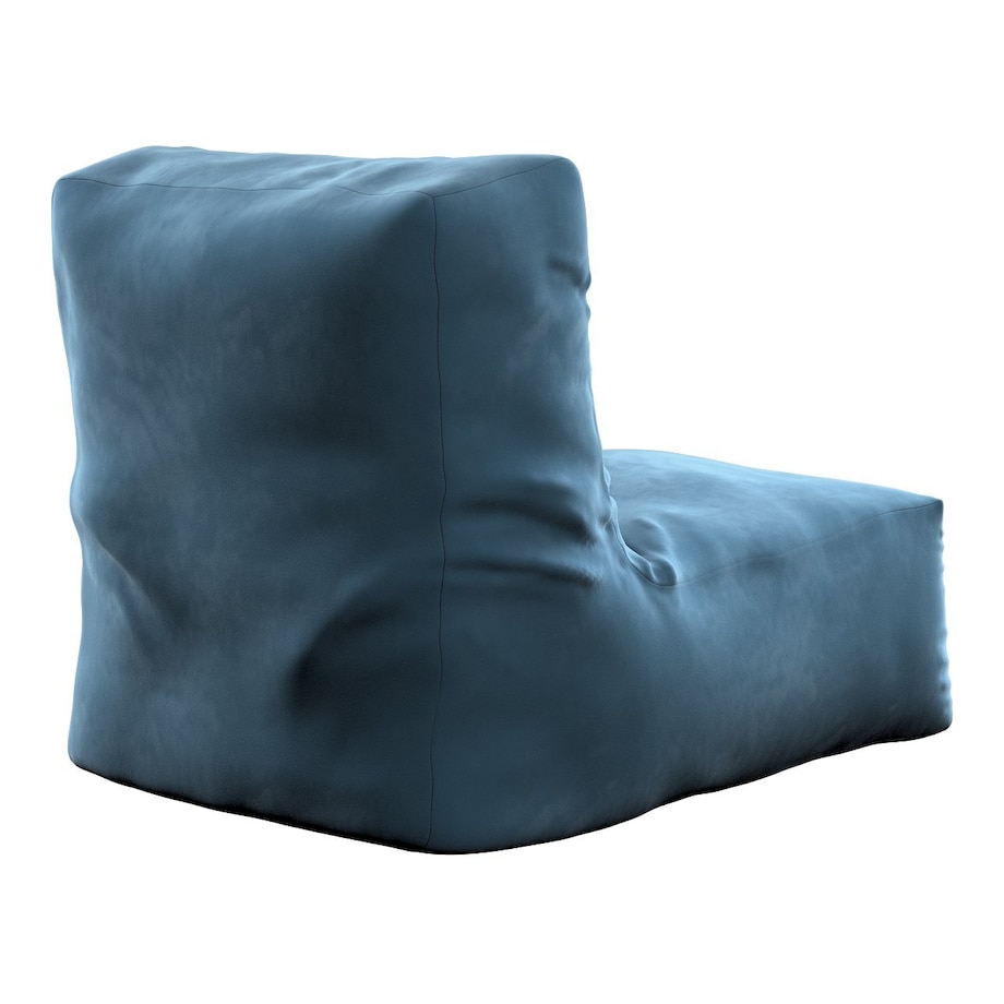 Pufa- fotel, pruski błękit, 67 x 31 x 75 cm, Velvet