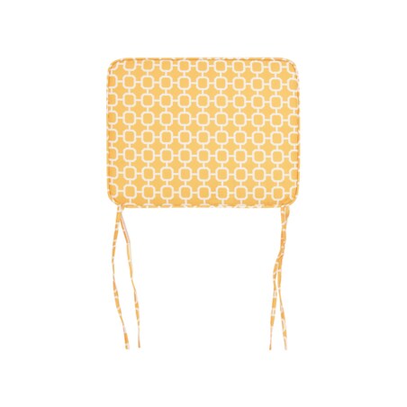 Zestaw 2 poduszek na krzesła ogrodowe żółty FIJI