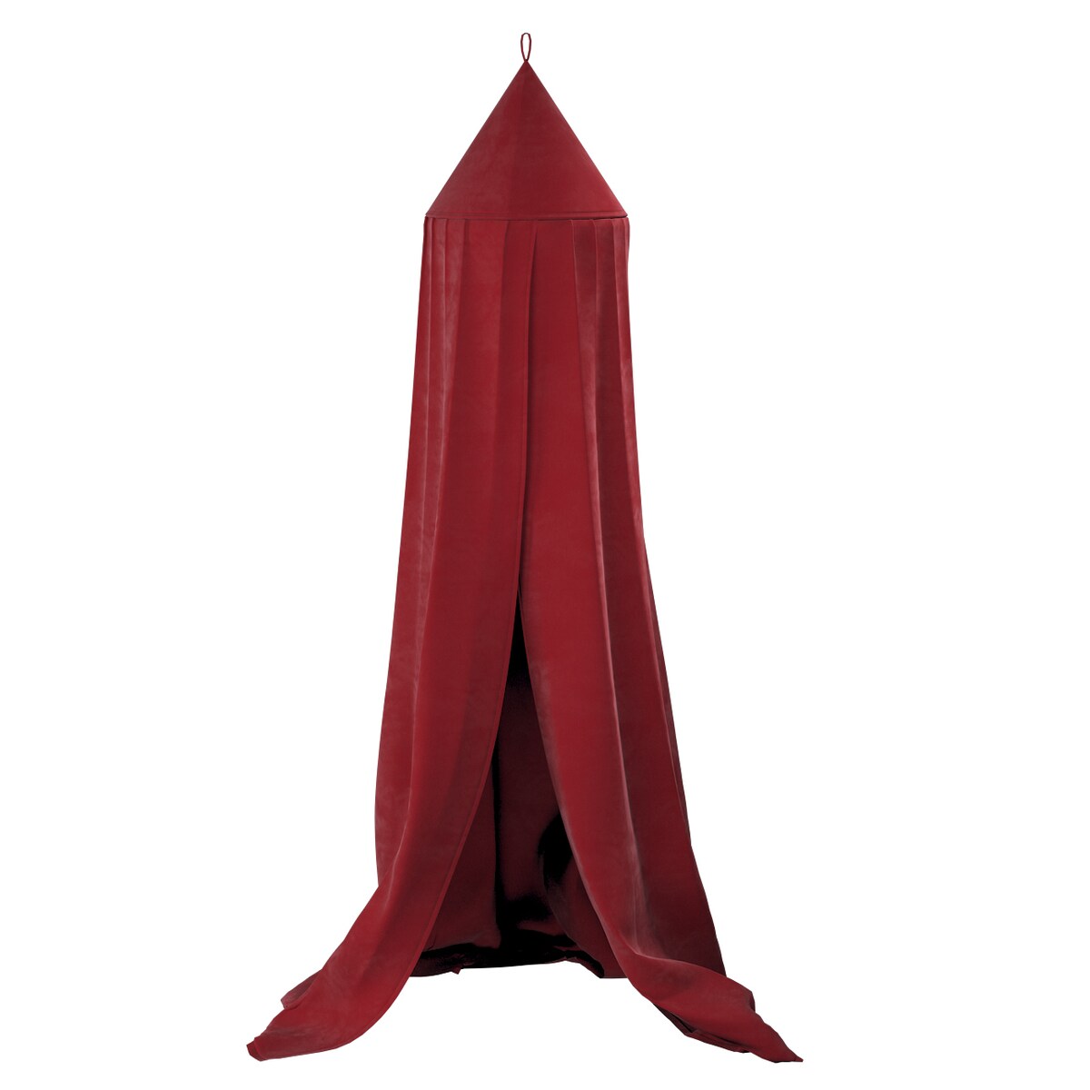 Baldachim do łóżeczka, intensywna czerwień, fi 50cmx230cm, Posh Velvet