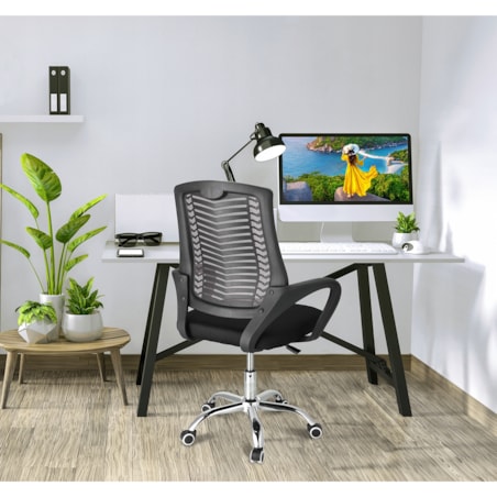 Krzesło biurowe obrotowe TOLEDO szare