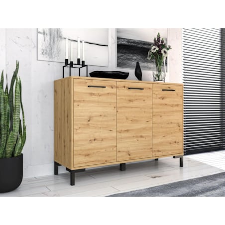 Komoda NIKOLA 120 3D dąb artisan