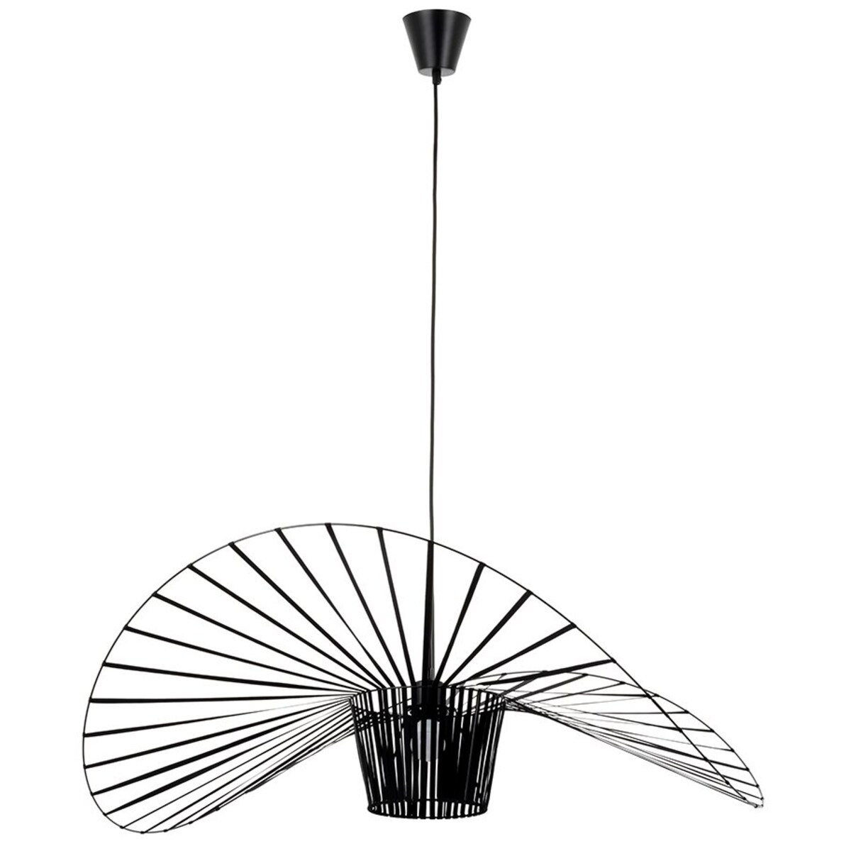 Lampa wisząca Capello DW8098/FI120 King Home druciany kapelusz czarny