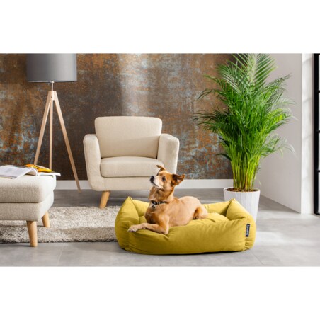 KONSIMO CANINI Legowisko dla małej rasy psa, żółty
