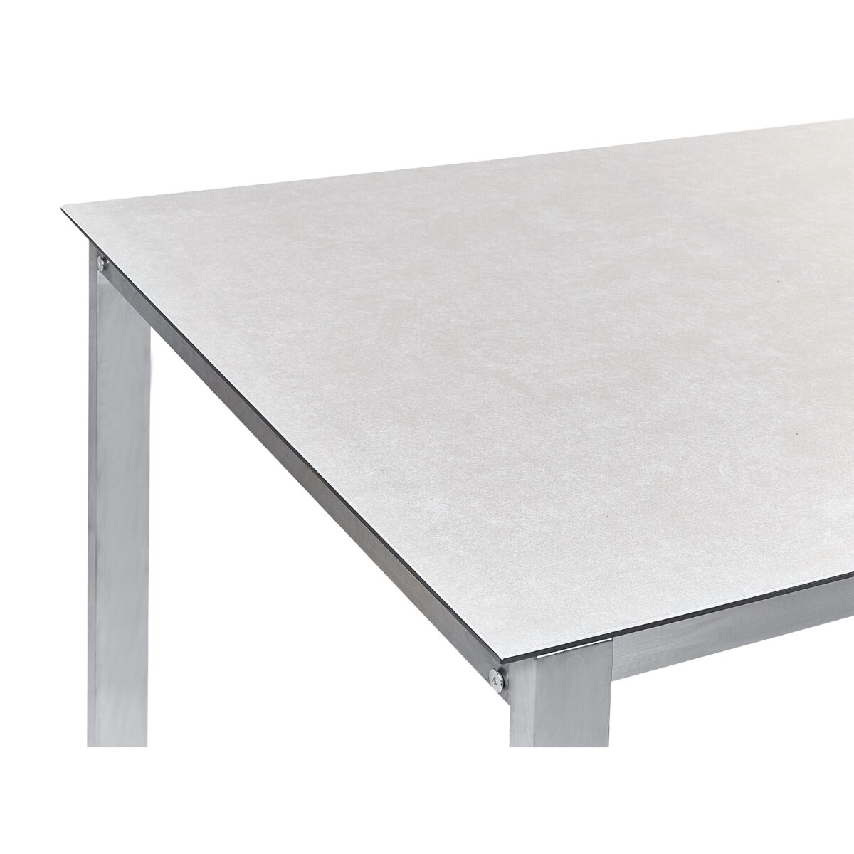 Stół ogrodowy szklany 180 x 90 cm biały COSOLETO