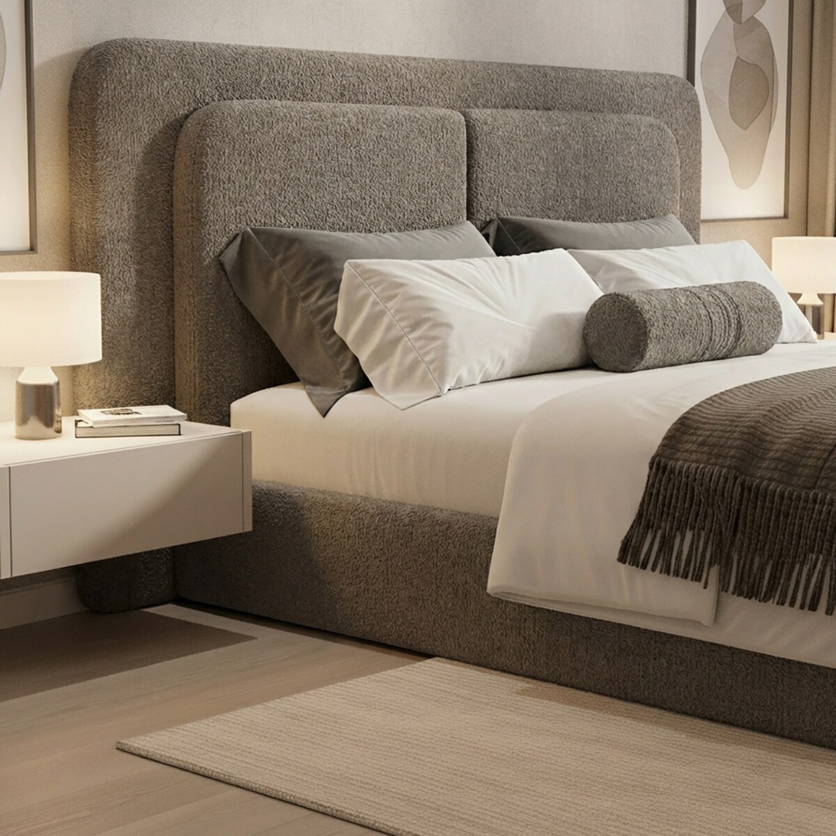 Łóżko Tapicerowane Prime 120X200 Stelaż Pojemnik Na Pościel Abriamo 02