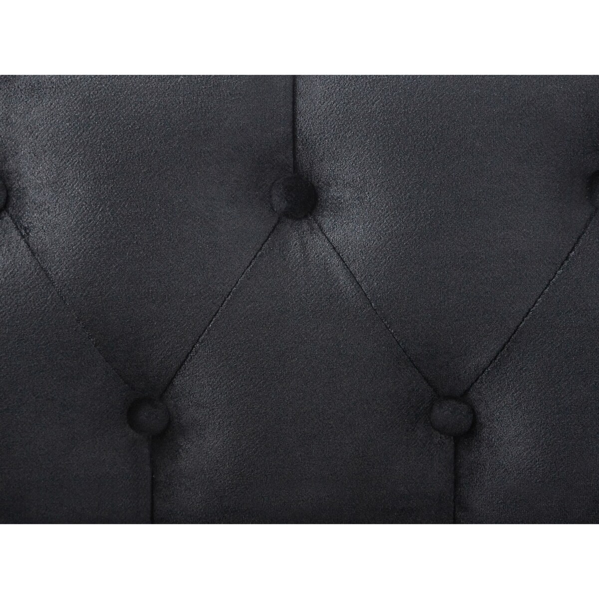 Szezlong welurowy prawostronny czarny LATTES II