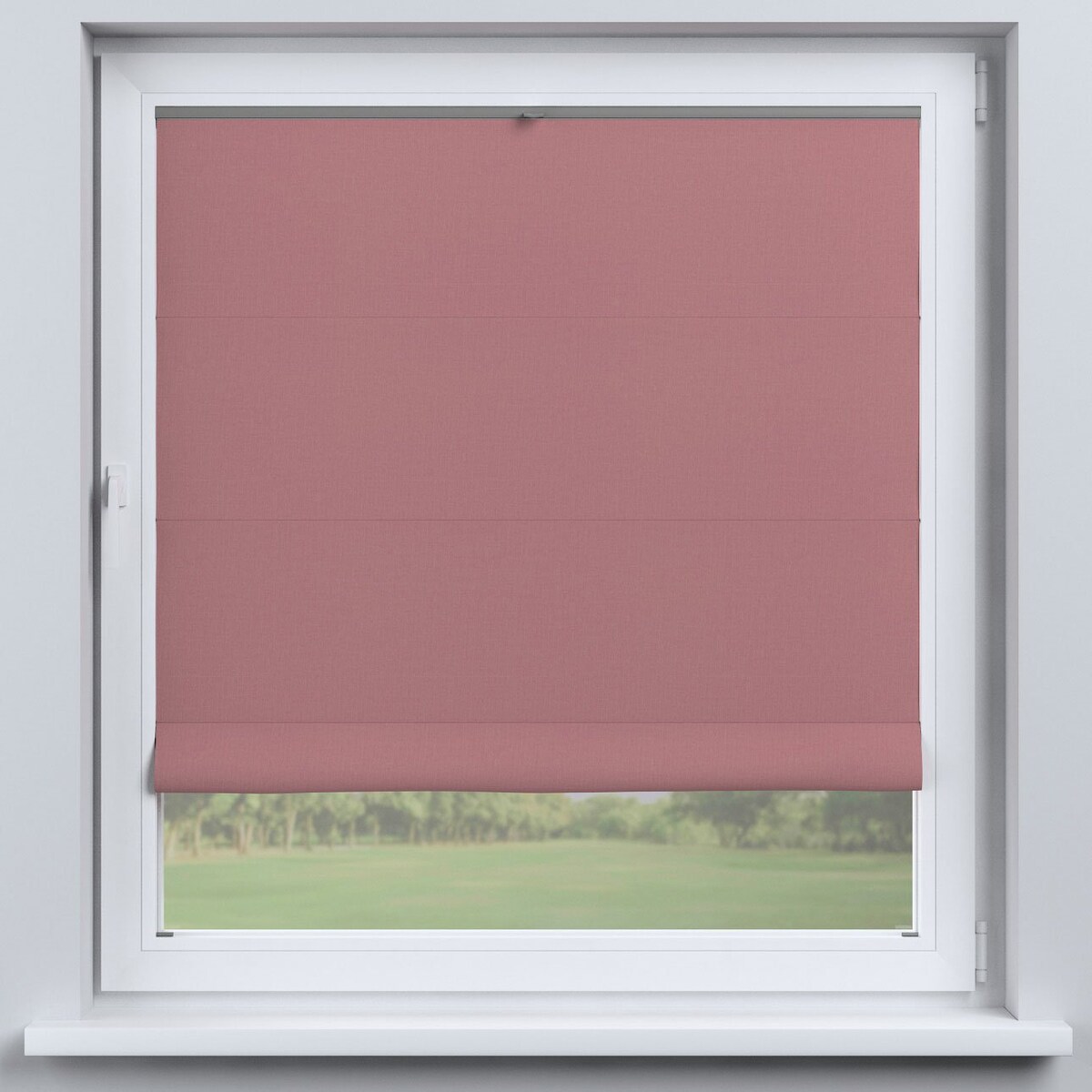 Roleta plisowana rzymska Sycylia, zgaszony róż, Cotton Panama