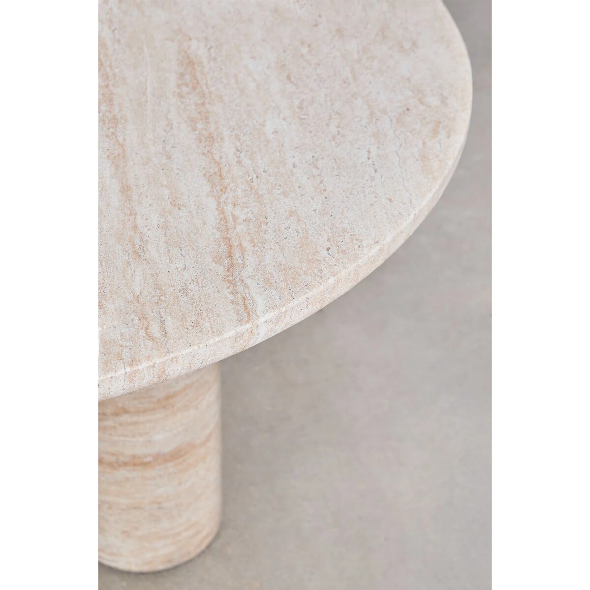 Okrągły stół jadalniany z cementu Ø120 cm Lourdes