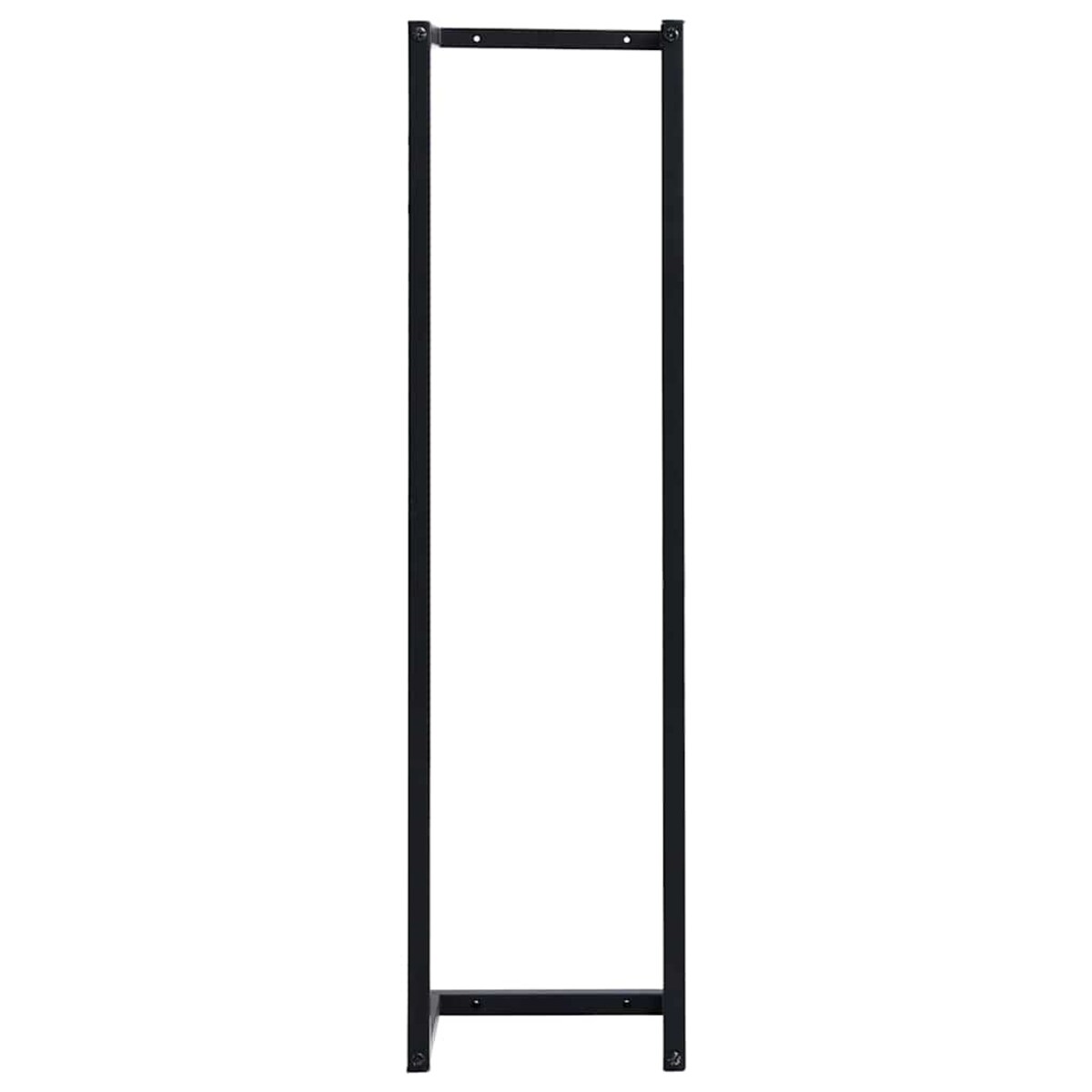 vidaXL Stojak na ręcznik, czarny, 25x20x95 cm, żelazny