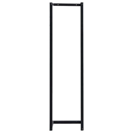 vidaXL Stojak na ręcznik, czarny, 25x20x95 cm, żelazny