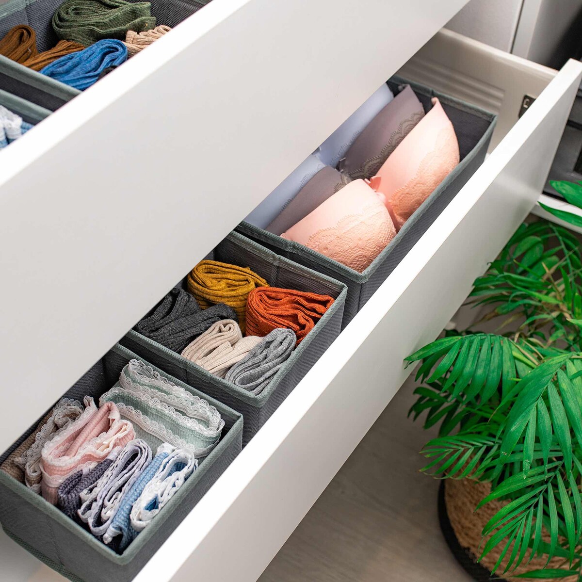 Organizery Do Szuflady Szafy Na Bieliznę Ubrania 3 Szt