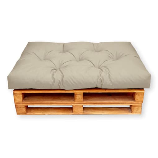 Poduszki na palety UV odporne, siedzisko 120x60 cm, Beż