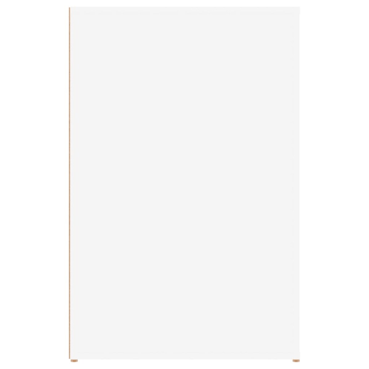 vidaXL Biurko, białe, 100x49x75 cm, materiał drewnopochodny