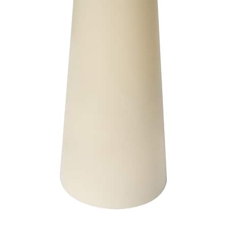 Zestaw 6 świec LED AURUM 28 cm Złamana biel