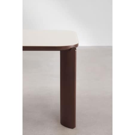 Stół do jadalni 200x100 cm ze szkła hartowanego i MDF Nilea