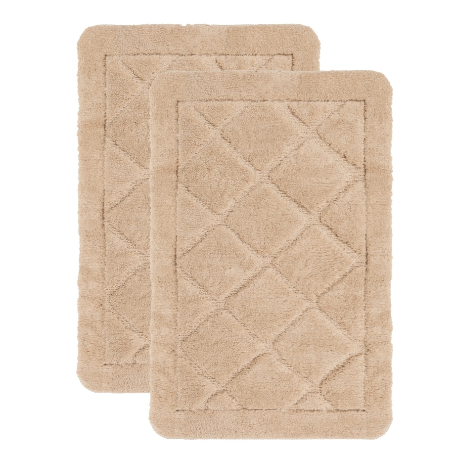 Zestaw 2szt Dywanik łazienkowy Soft 40x60 cm antypoślizgowy beżowy