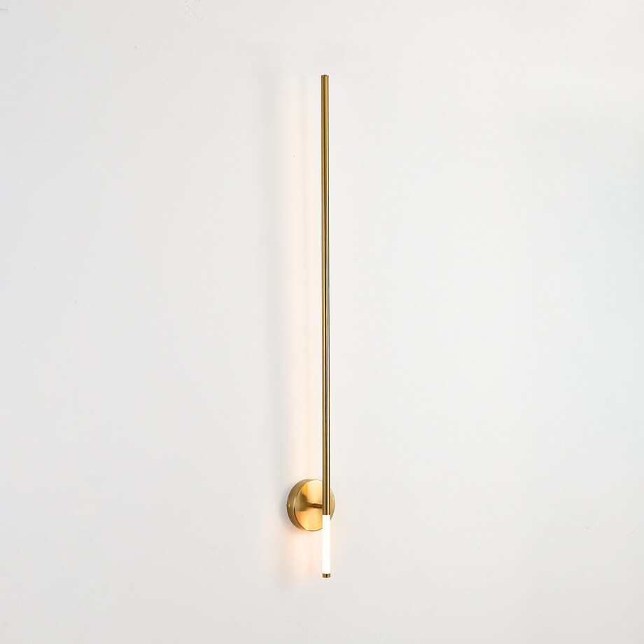 Lampa ścienna FRESCO LED złota 125 cm