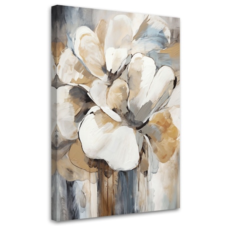 Obraz na płótnie, Beżowe kwiaty