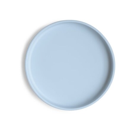 Mushie Silikonowy Talerzyk dla Dziecka z Przyssawką Powder Blue