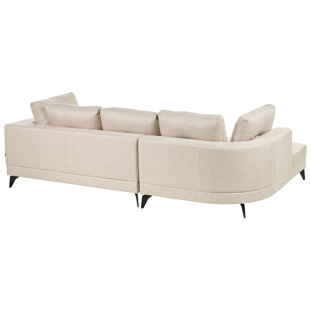 Narożnik dla 3 osób MARUM Len syntetyczny Jasnobeżowy Prawostronny