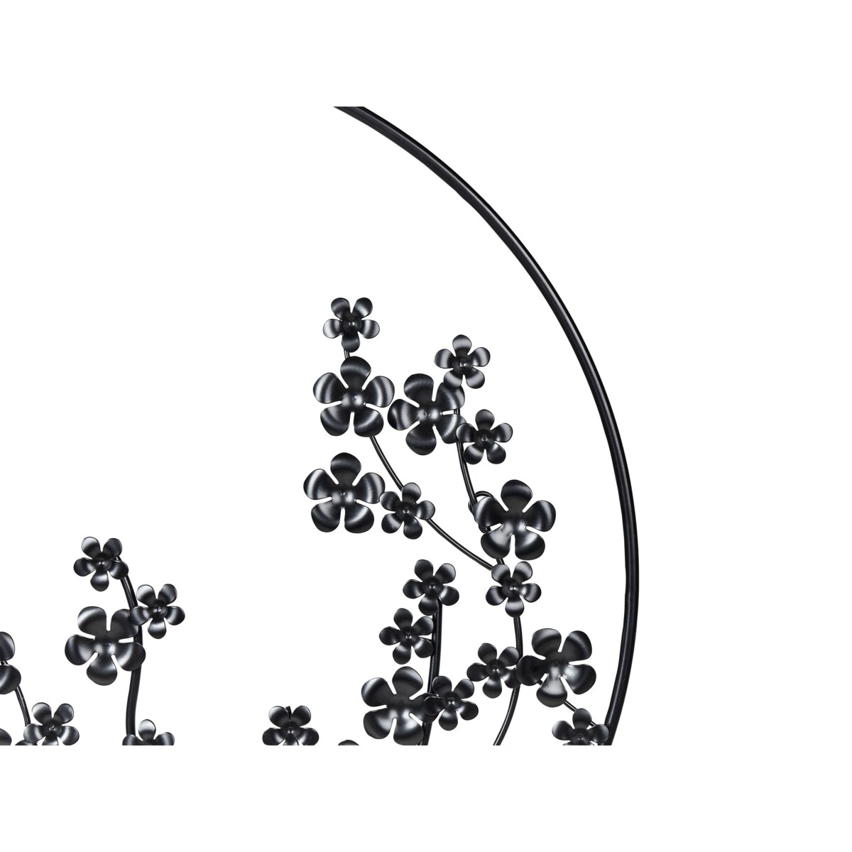 Dekoracja ścienna czarna STRONTIUM